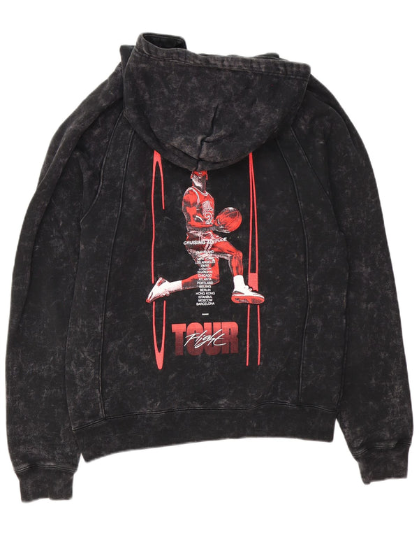 Jordan Mens Graphic Hoodie Jumper Small Black Tie Dye Cotton
