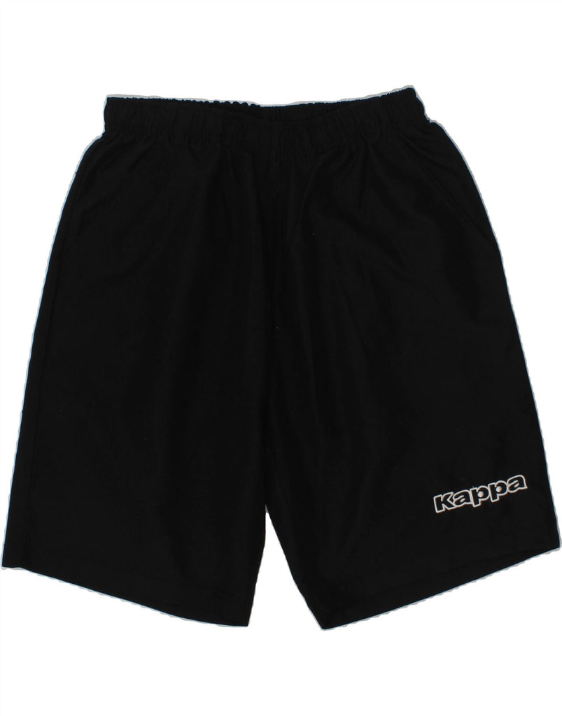 KAPPA Mens Sport Shorts Small Black Polyester | Vintage Kappa | Thrift | Second-Hand Kappa | Used Clothing | Messina Hembry 