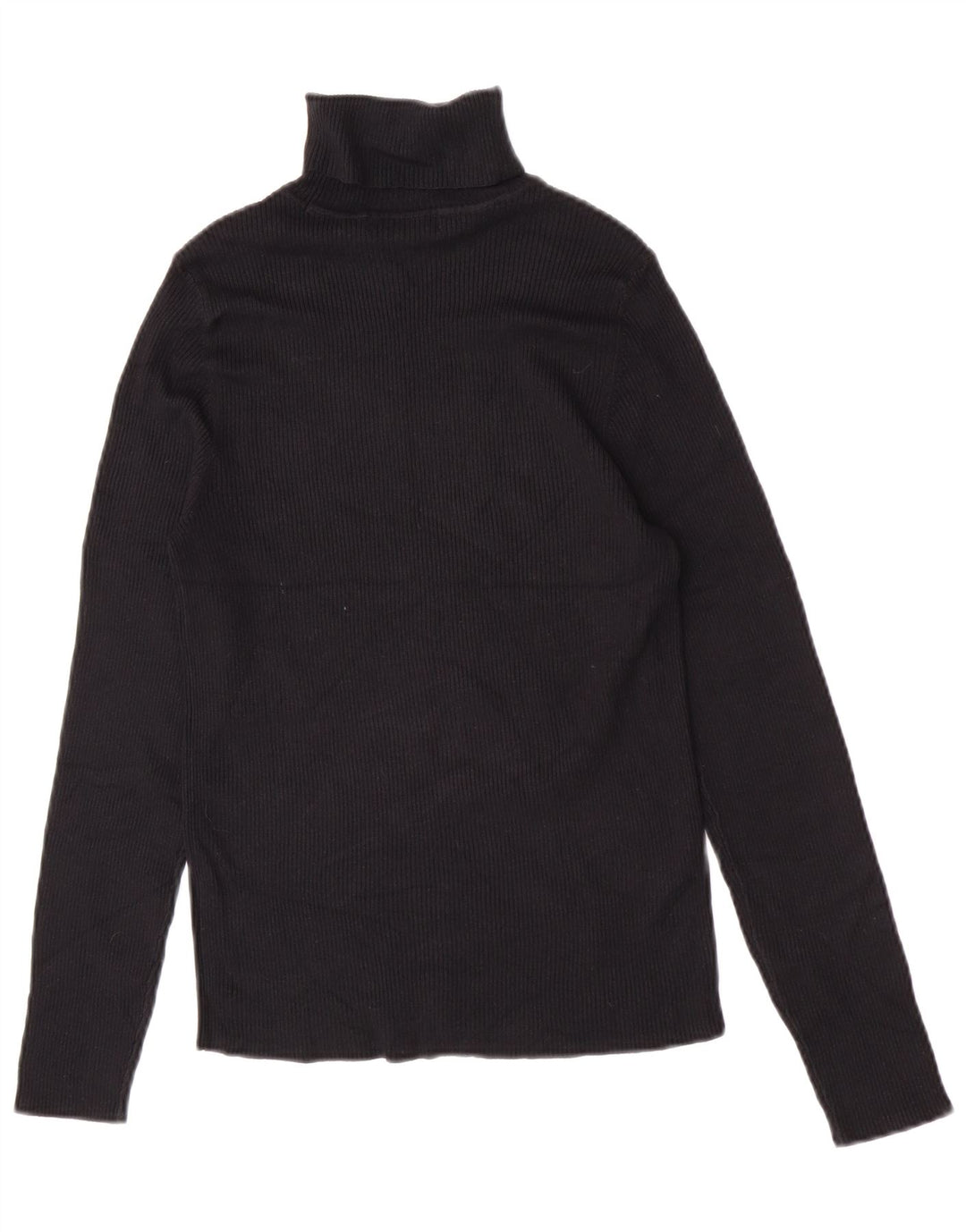 Marks & Spencer Womens Roll Neck Jumper Sweater UK 12 Medium Black