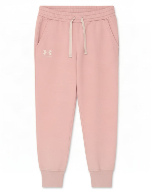 Under Armour Womens Tracksuit Trousers Joggers UK 14 Medium Pink Cotton