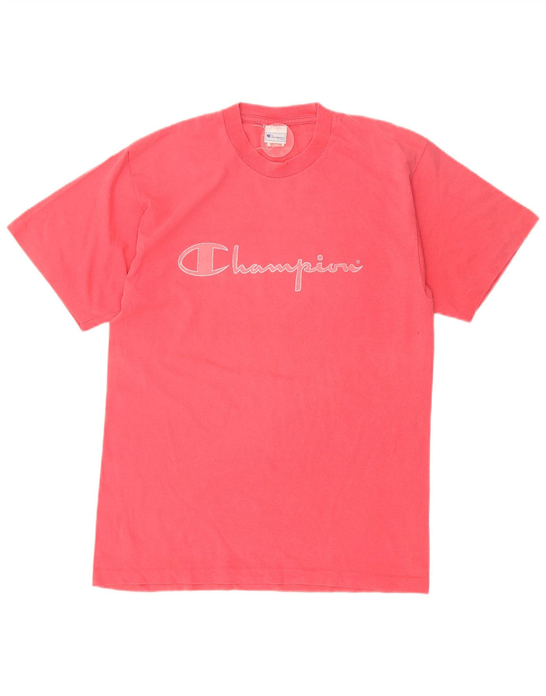 CHAMPION Mens Graphic T-Shirt Top Large Pink Cotton