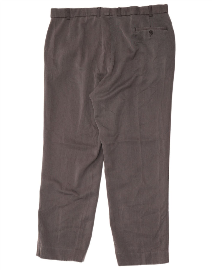 Marks & Spencer Mens Tapered Chino Trousers W36 L29 Grey