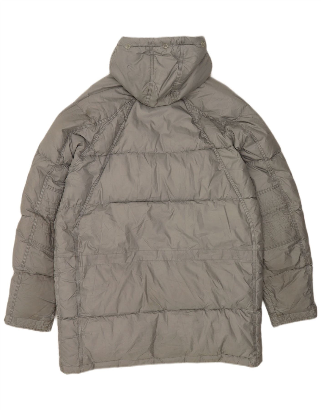 Nike Mens Hooded Loose Fit Padded Coat UK 39/41 Medium Grey Polyester