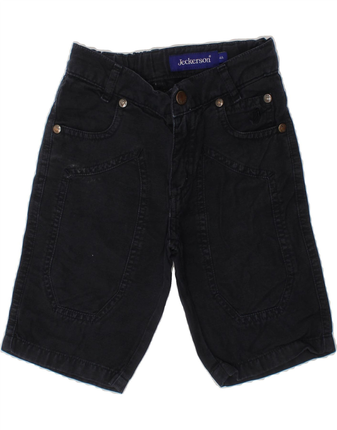 JECKERSON Boys Casual Shorts 3-4 Years W20  Navy Blue Vintage Jeckerson and Second-Hand Jeckerson from Messina Hembry 