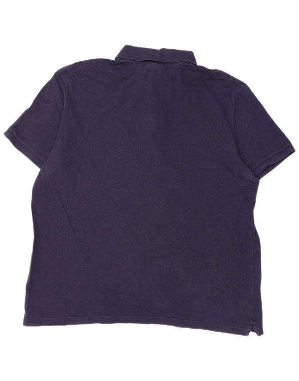 Lacoste Mens Slim Fit Polo Shirt Size 8 3XL Navy Blue Cotton