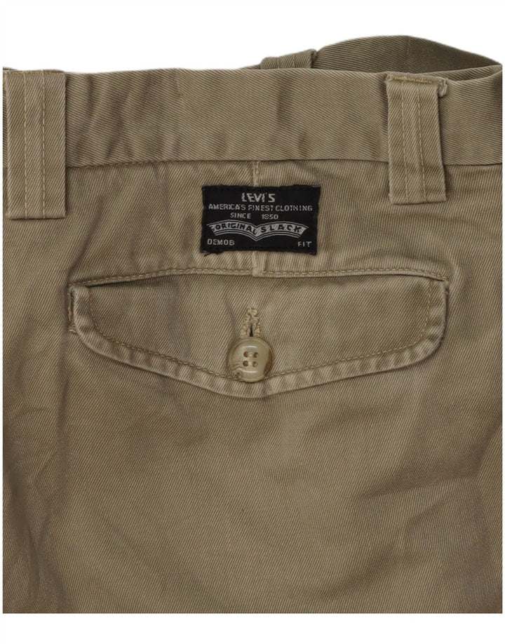 Levi's Mens Pegged Chino Trousers W32 L30 Khaki