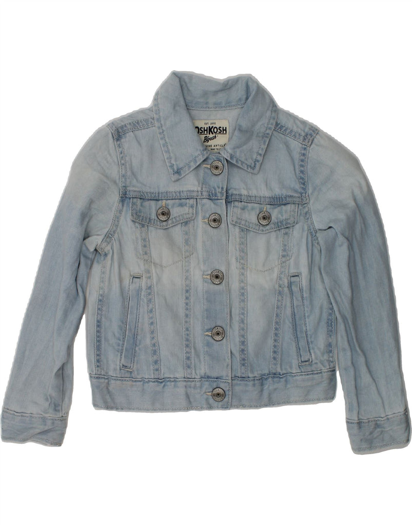 OSH KOSH Girls Denim Jacket 4-5 Years Blue Cotton | Vintage Osh Kosh | Thrift | Second-Hand Osh Kosh | Used Clothing | Messina Hembry 