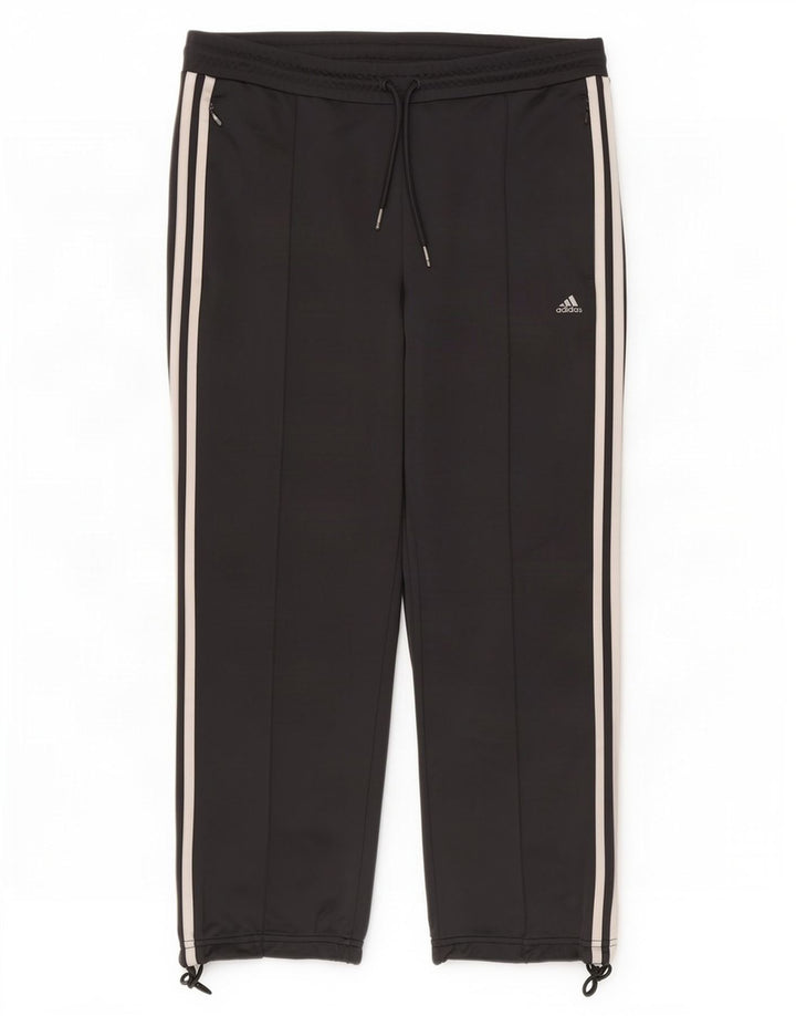 Adidas Womens Climalite Tracksuit Trousers UK 12 Medium Grey Polyester