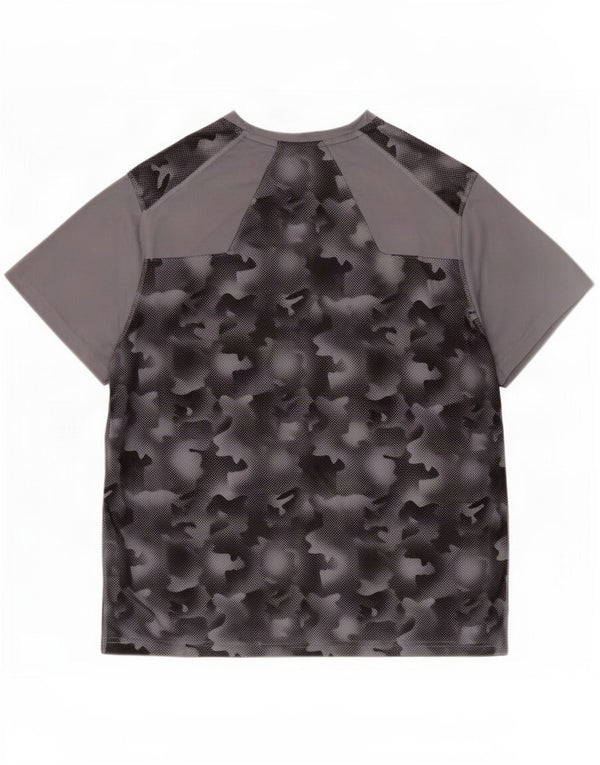 Mountain Warehouse Mens T-Shirt Top 2XL Grey Camouflage Polyester