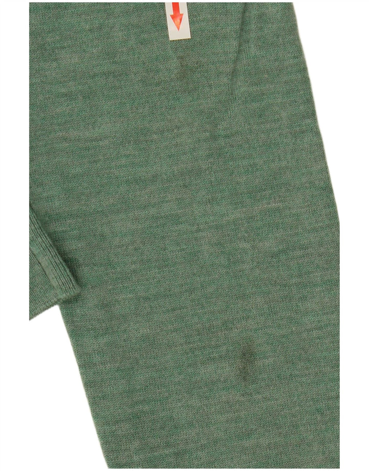 John Lewis Mens Crew Neck Jumper Sweater Medium Green Merino Wool