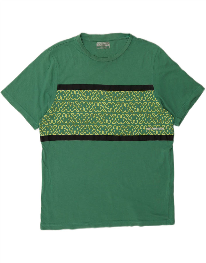 KAPPA Mens Graphic T-Shirt Top Medium Green Cotton Vintage Kappa and Second-Hand Kappa from Messina Hembry 