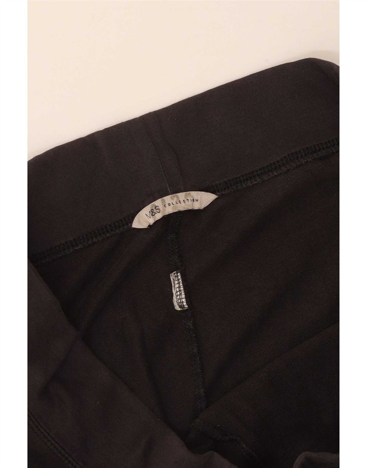 Marks & Spencer Womens Tracksuit Trousers UK 14 Medium Black