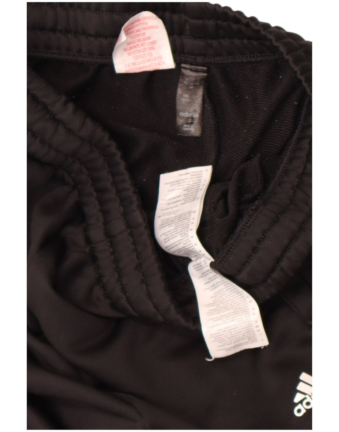 Adidas Boys Tracksuit Trousers Joggers 15-16 Years  Black Polyester
