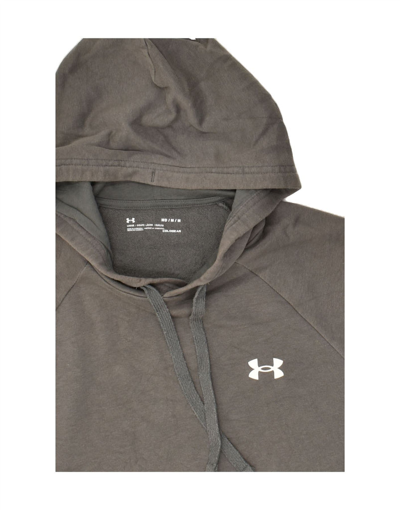 UNDER ARMOUR Mens Cold Gear Hoodie Jumper Medium Grey Cotton | Vintage Under Armour | Thrift | Second-Hand Under Armour | Used Clothing | Messina Hembry 