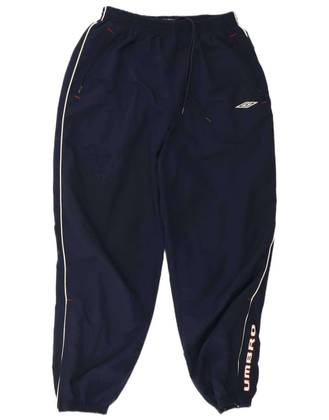 Umbro Mens Graphic Tracksuit Trousers Joggers XL  Navy Blue Polyester