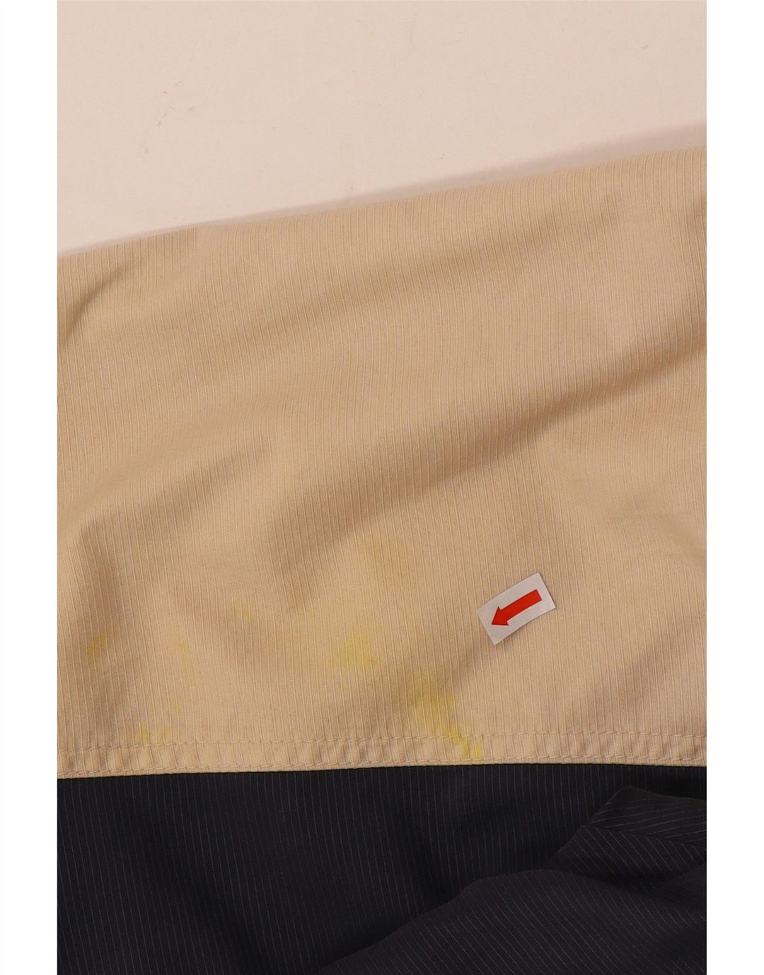 Reebok Womens Pullover Hooded Rain Jacket UK 12 Medium Beige Colourblock