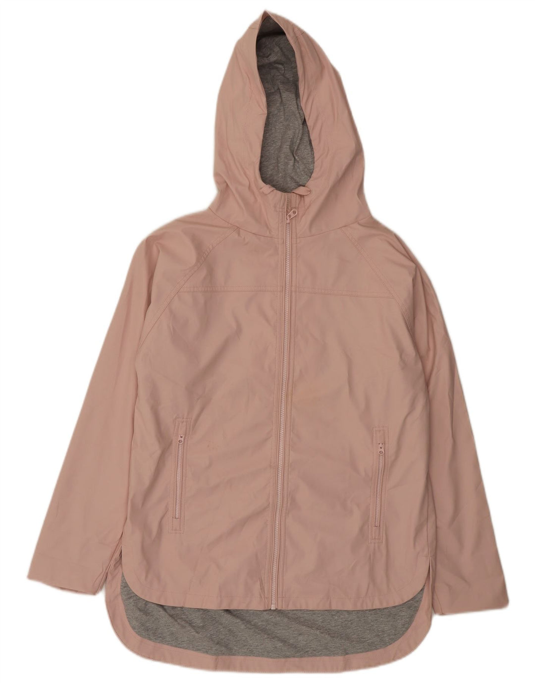 French Connection Womens Hooded Windbreaker Jacket US 8 Medium Pink