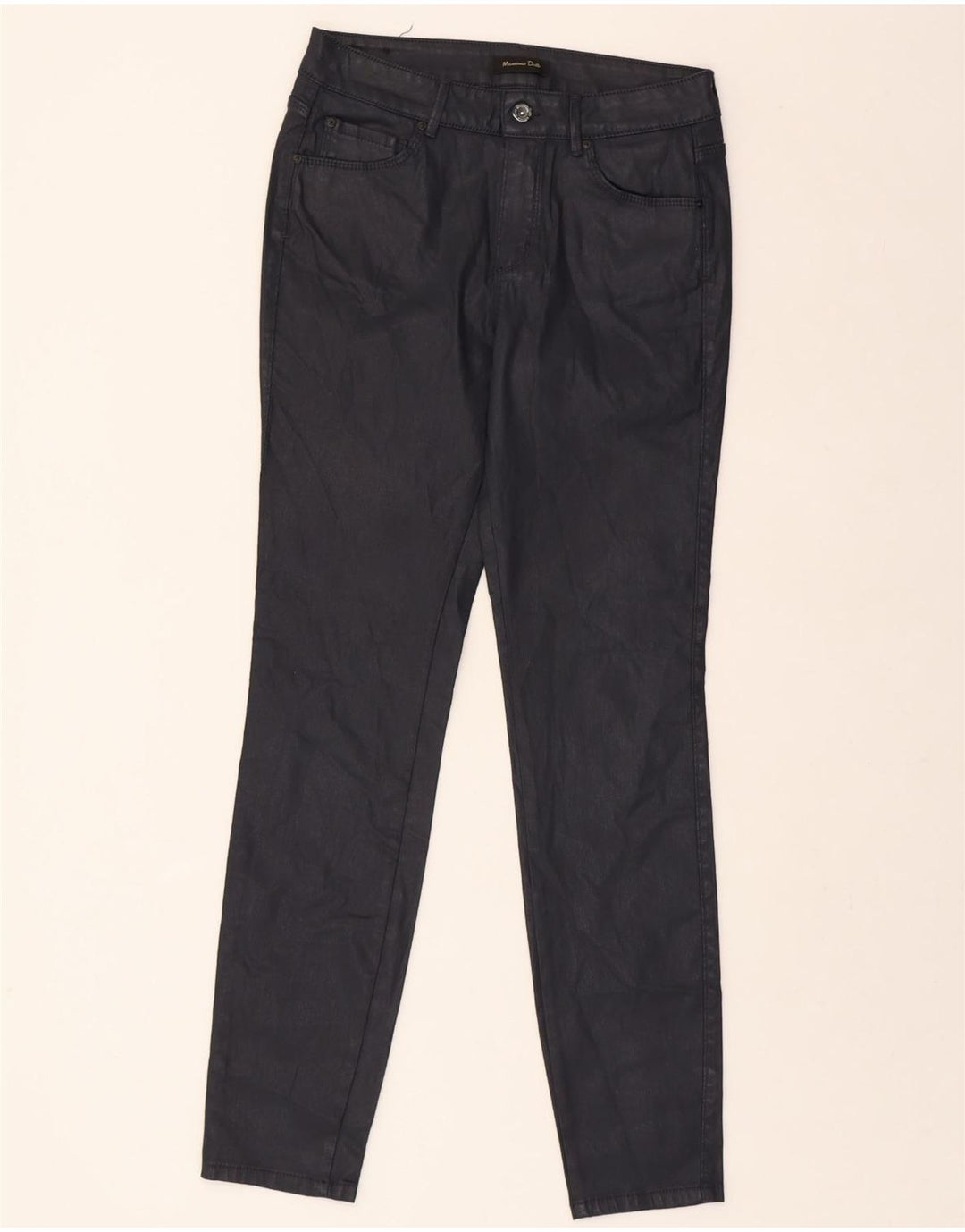 MASSIMO DUTTI Womens Slim Casual Trousers EU 38 Small W28 L29 Black Vintage Massimo Dutti and Second-Hand Massimo Dutti from Messina Hembry 