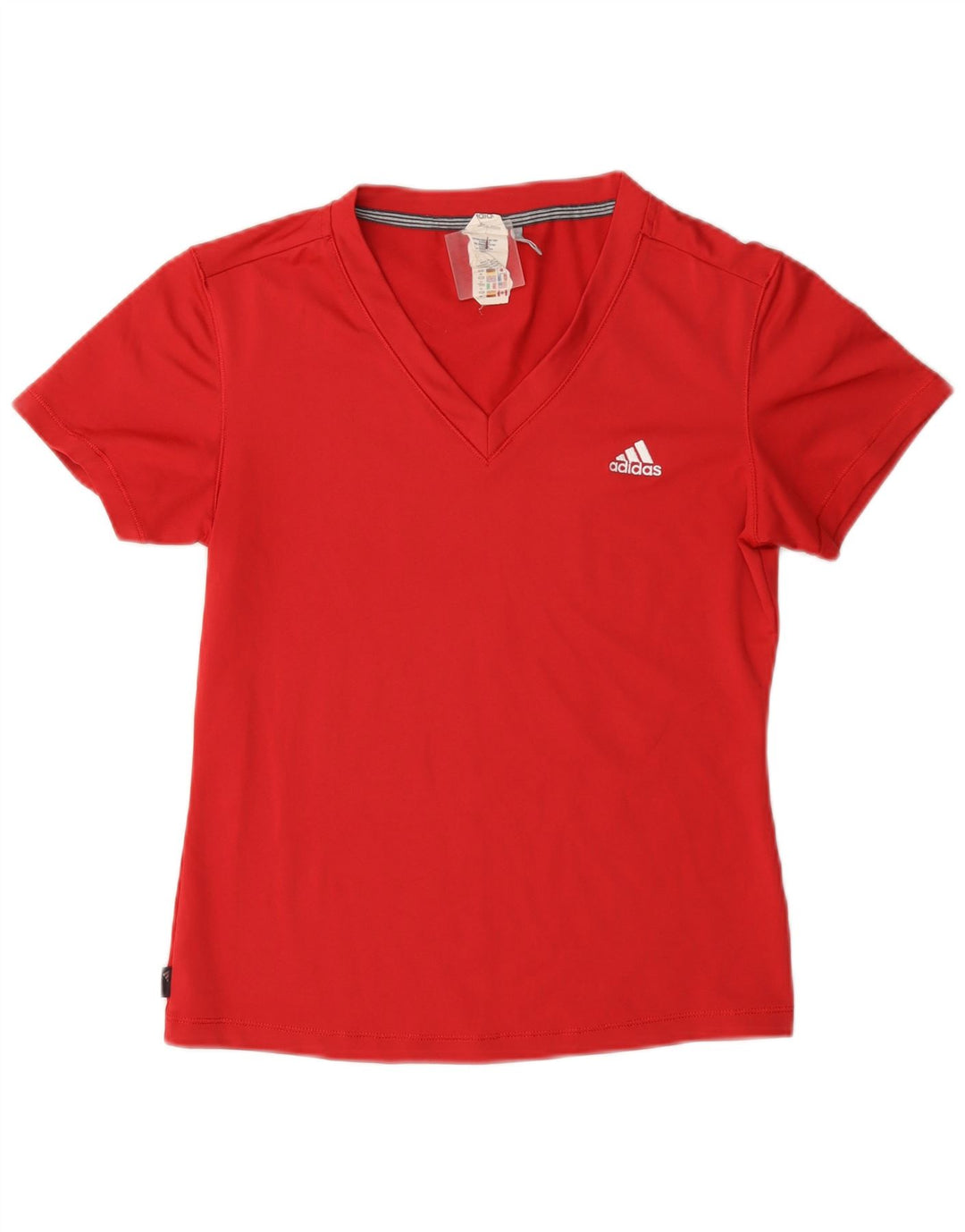 Adidas Womens Clima 365 T-Shirt Top UK 14 Medium Red Polyester
