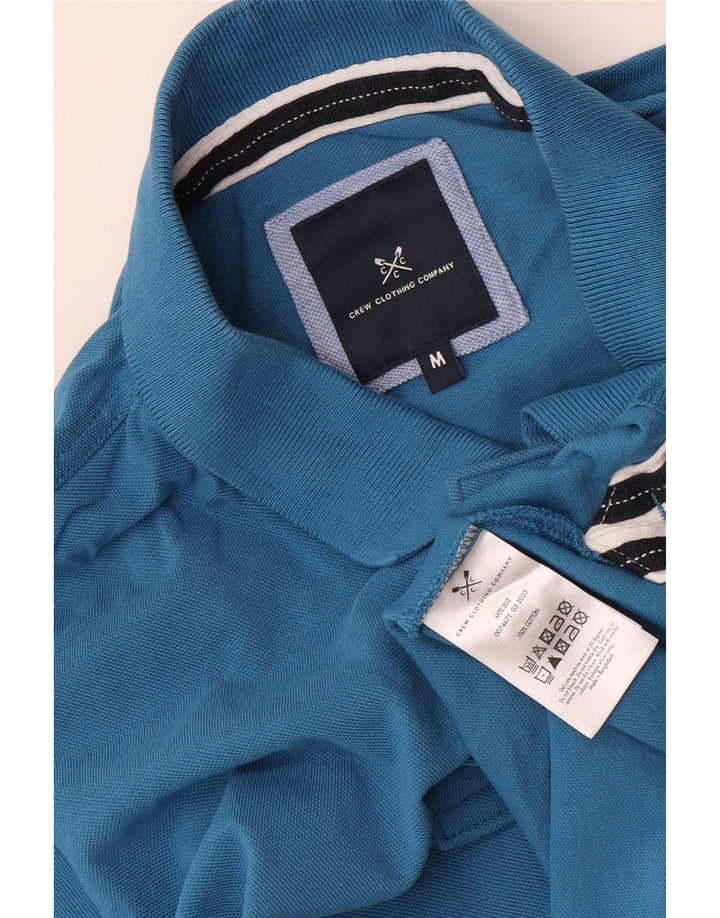 Crew Clothing Mens Polo Shirt Medium Blue Cotton