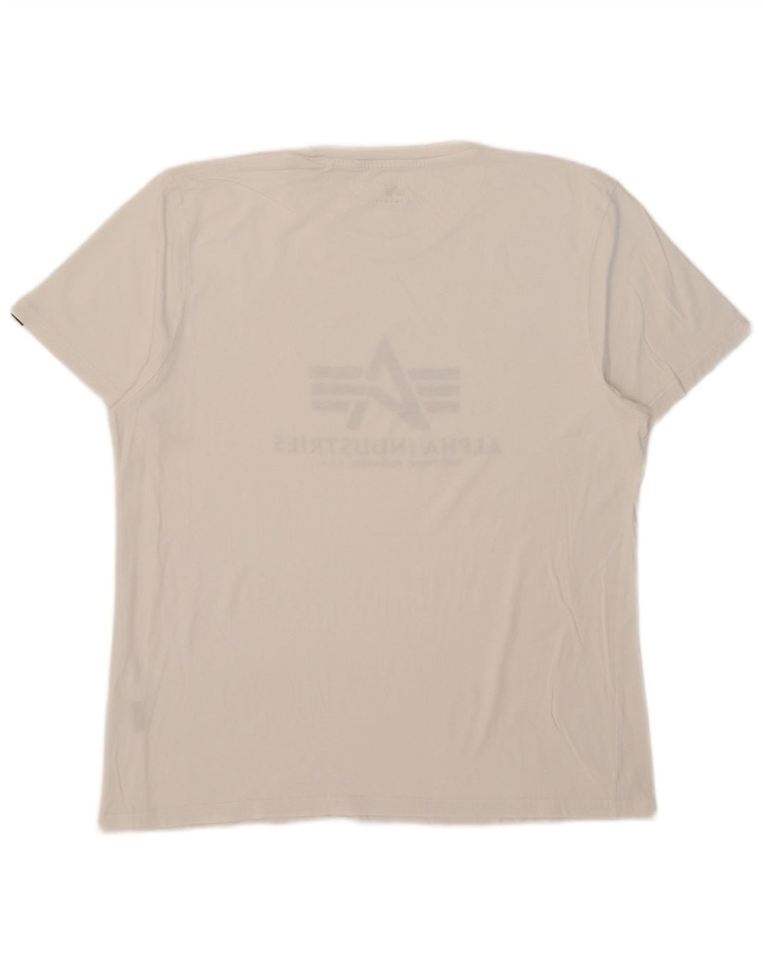 Alpha Industries Mens Graphic T-Shirt Top Large White