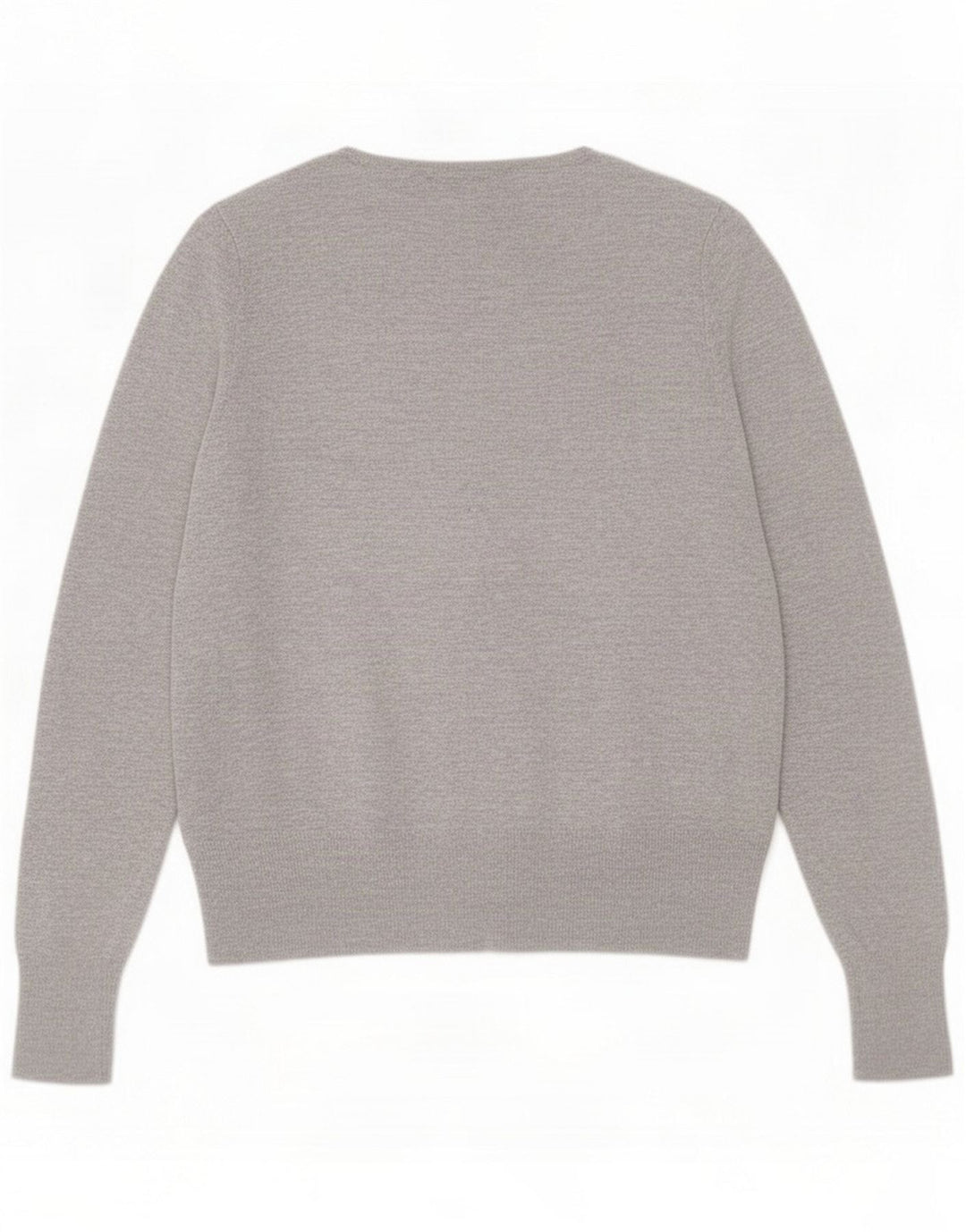 Marks & Spencer Womens Ruffle Cardigan Sweater UK 14 Medium Grey Flecked