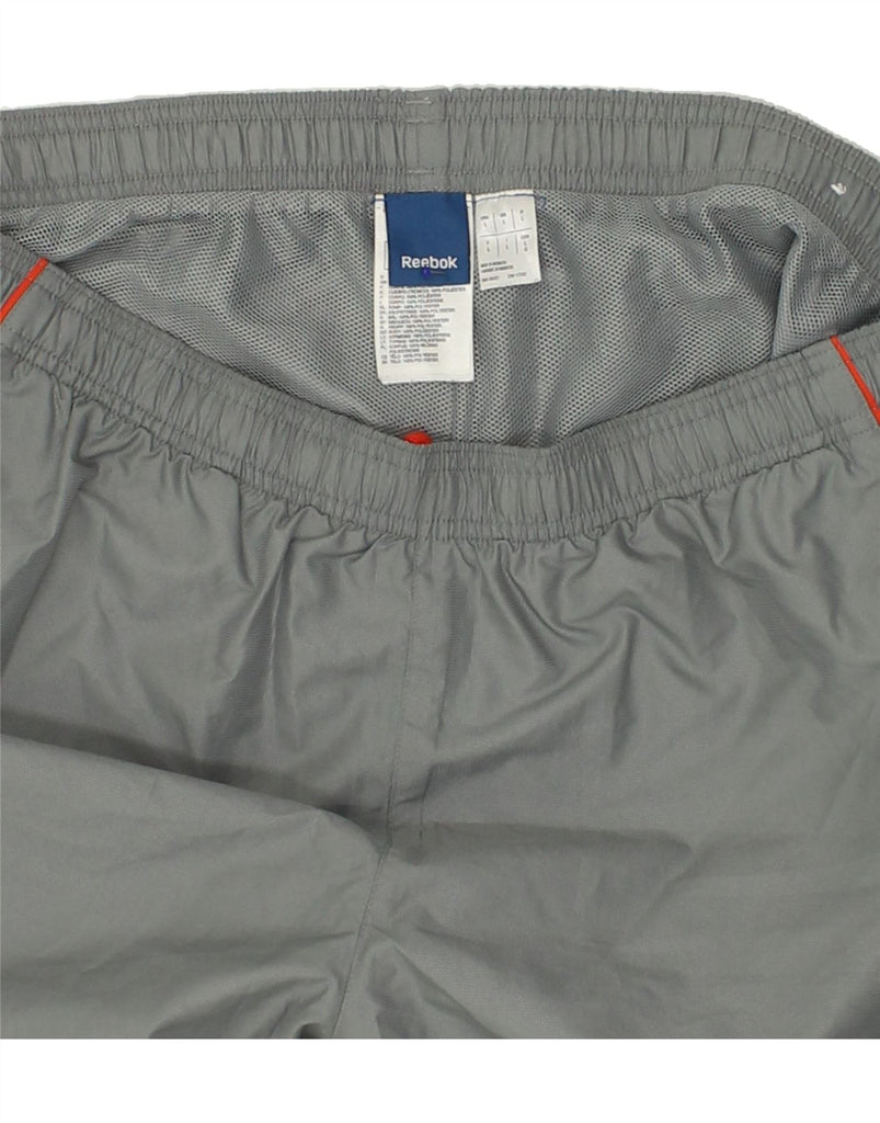 REEBOK Mens Sport Shorts Large Grey Polyester | Vintage Reebok | Thrift | Second-Hand Reebok | Used Clothing | Messina Hembry 