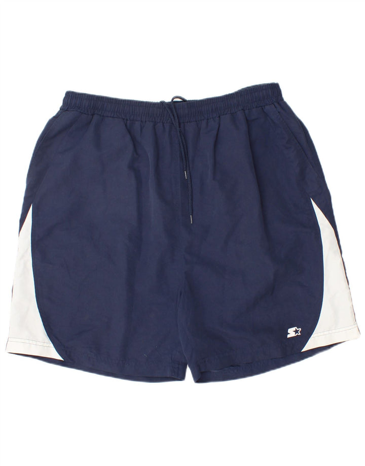Starter Mens Swimming Shorts XL Navy Blue Colourblock Polyester
