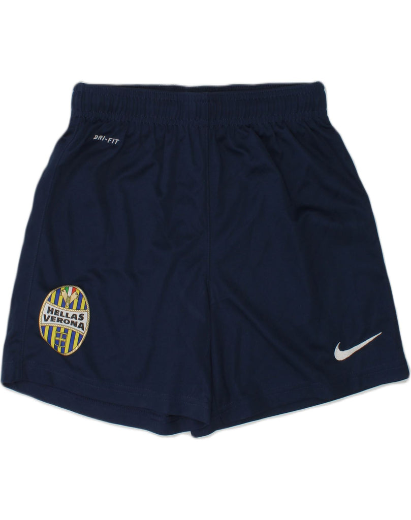 NIKE Boys Dri Fit Sport Shorts 8-9 Years Small  Blue Polyester | Vintage Nike | Thrift | Second-Hand Nike | Used Clothing | Messina Hembry 