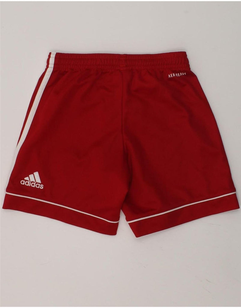 ADIDAS Boys Aeroready Graphic Sport Shorts 7-8 Years Red Polyester | Vintage Adidas | Thrift | Second-Hand Adidas | Used Clothing | Messina Hembry 