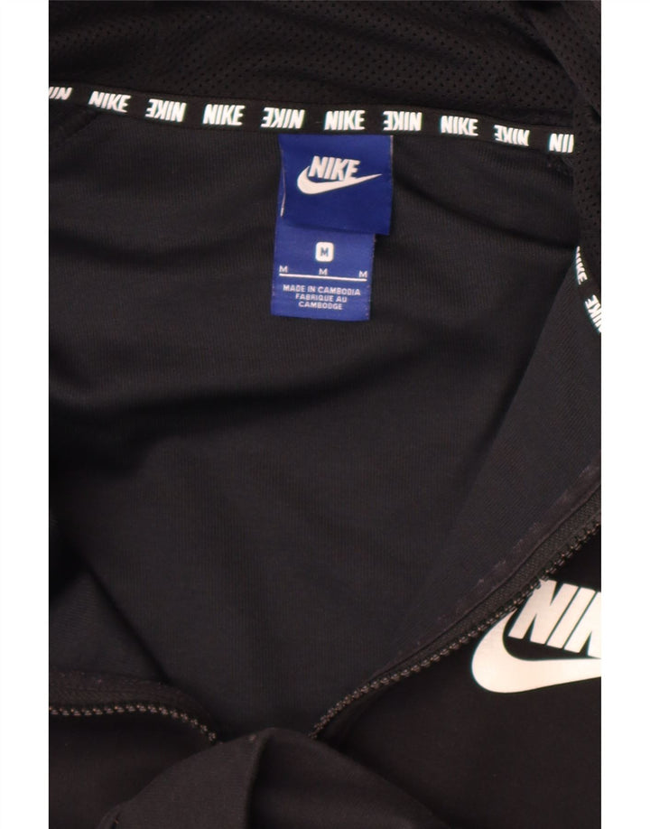 Nike Mens Graphic Zip Hoodie Sweater Medium Black