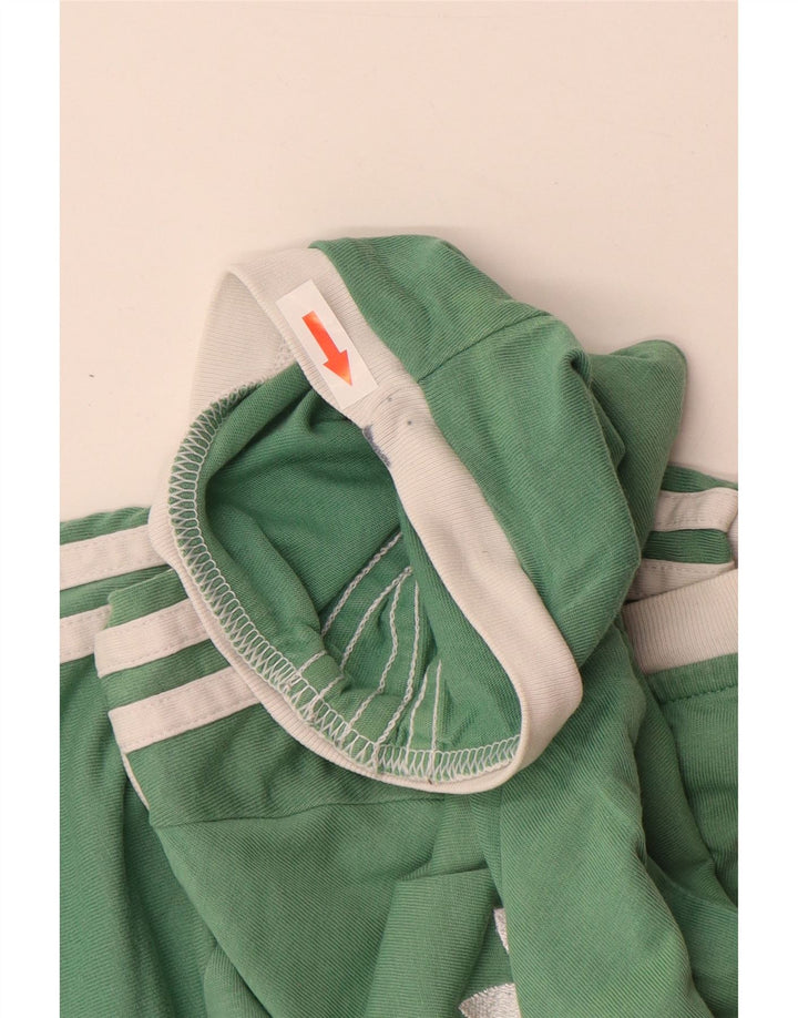 Adidas Mens T-Shirt Top Small Green Cotton