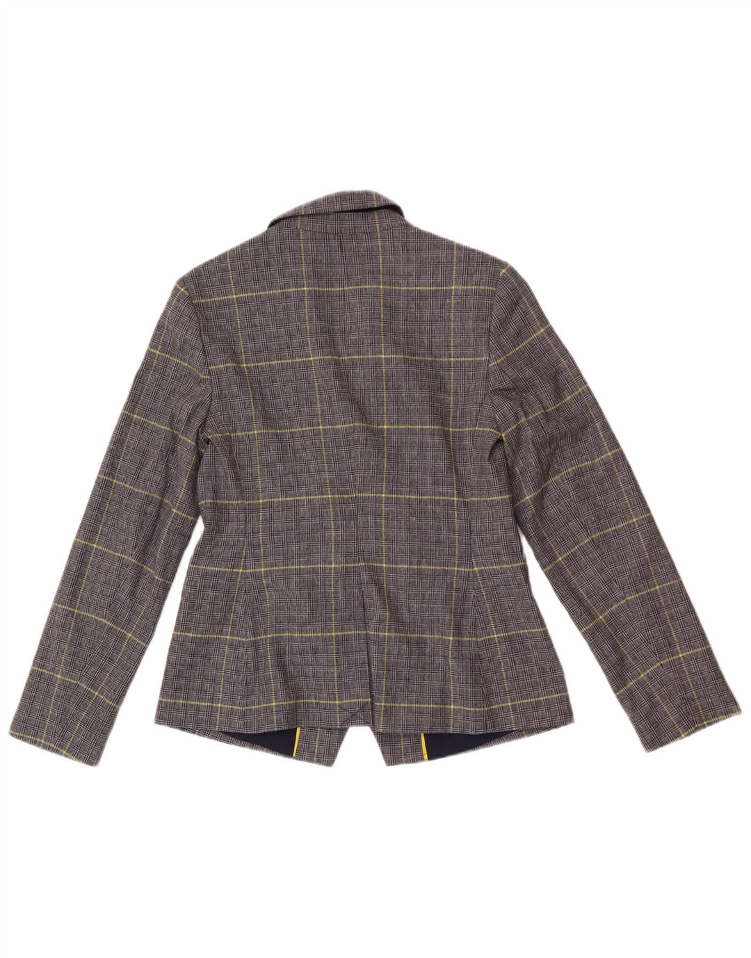 Boden Womens Petite Blazer Jacket UK 10 Small Navy Blue Houndstooth
