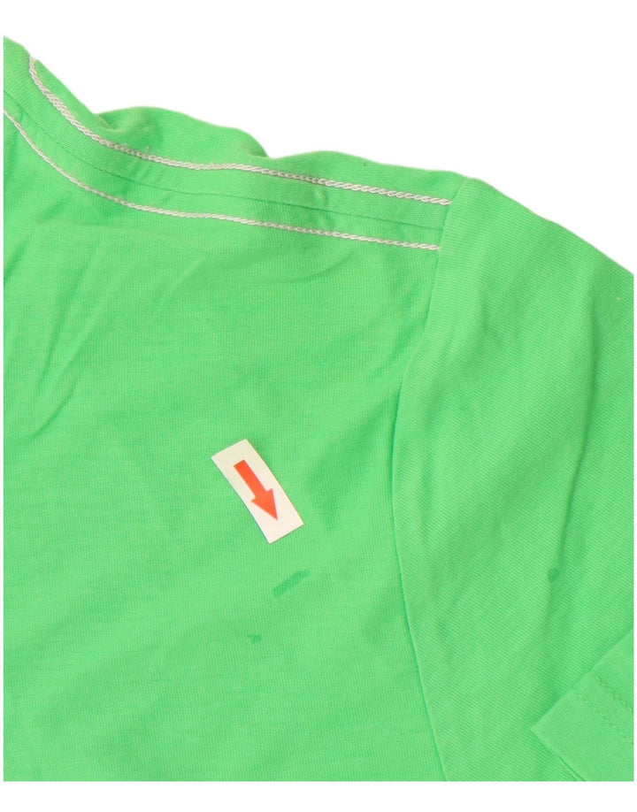 Puma Mens Graphic T-Shirt Top Large Green Cotton