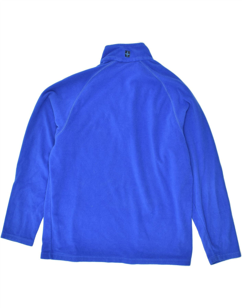 MOUNTAIN WAREHOUSE Mens Zip Neck Fleece Jumper 2XL Blue Polyester | Vintage Mountain Warehouse | Thrift | Second-Hand Mountain Warehouse | Used Clothing | Messina Hembry 