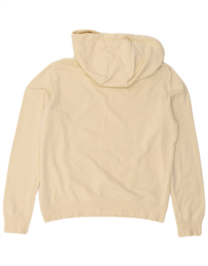 Nike Mens Hoodie Jumper Small Beige Cotton
