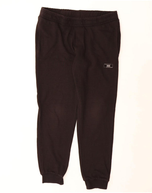 JACK & JONES Mens Tracksuit Trousers Joggers Large  Black Cotton