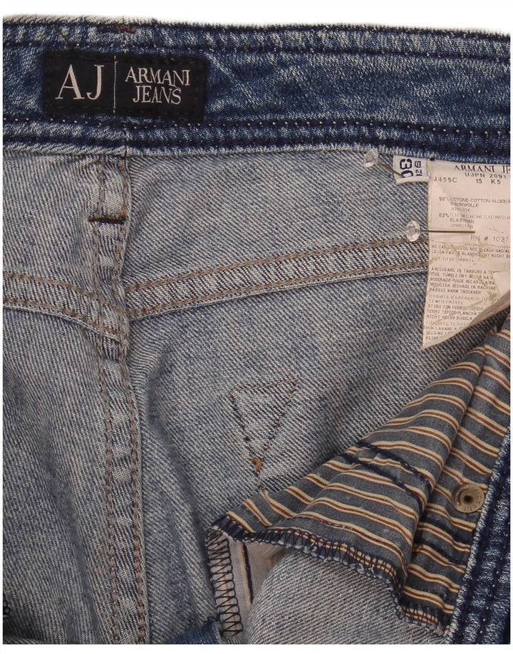 Armani Womens Slim Jeans W30 L33 Blue Cotton