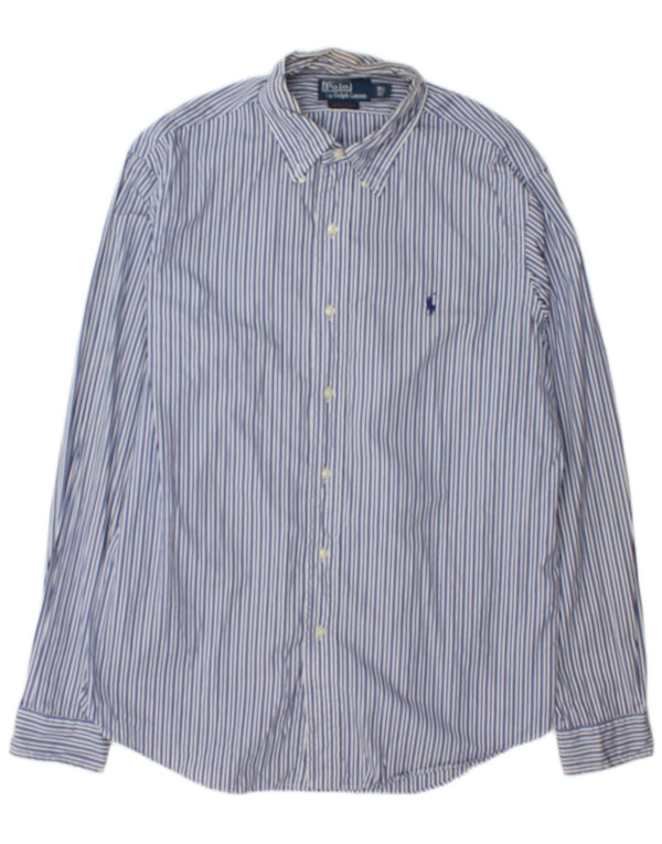 Polo Ralph Lauren Mens Dress Shirt Shirt Size 16 1/2 42 Large Blue