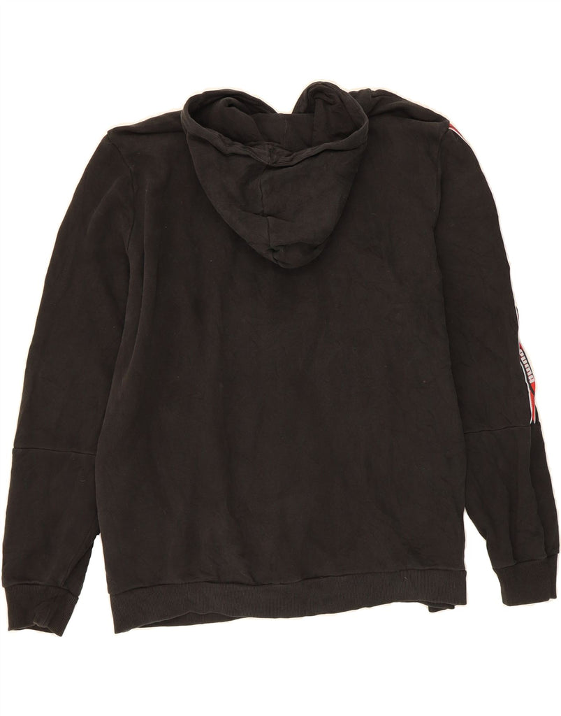 PUMA Mens Graphic Hoodie Jumper XL Black Cotton Vintage Puma and Second-Hand Puma from Messina Hembry 