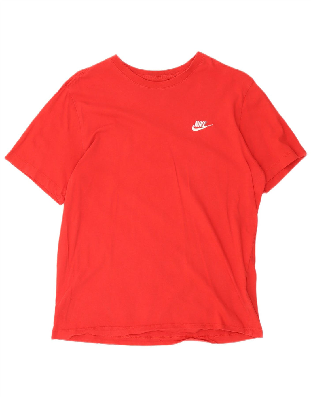 Nike Mens T-Shirt Top Medium Red Cotton