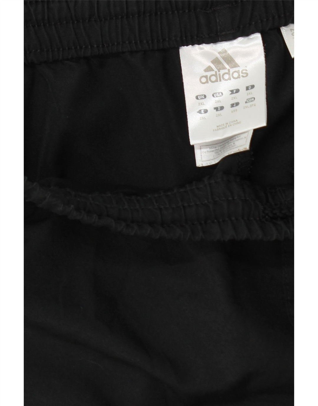 ADIDAS Mens Tracksuit Trousers 2XL Black Polyester Vintage Adidas and Second-Hand Adidas from Messina Hembry 
