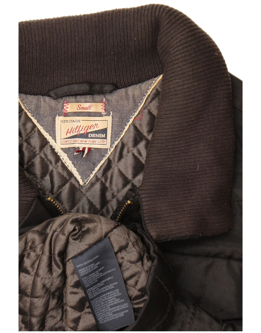 Tommy Hilfiger Womens Utility Jacket UK 10 Small Black Nylon