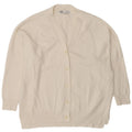 Zara Womens Oversized Cardigan Sweater UK 10 Small White Viscose