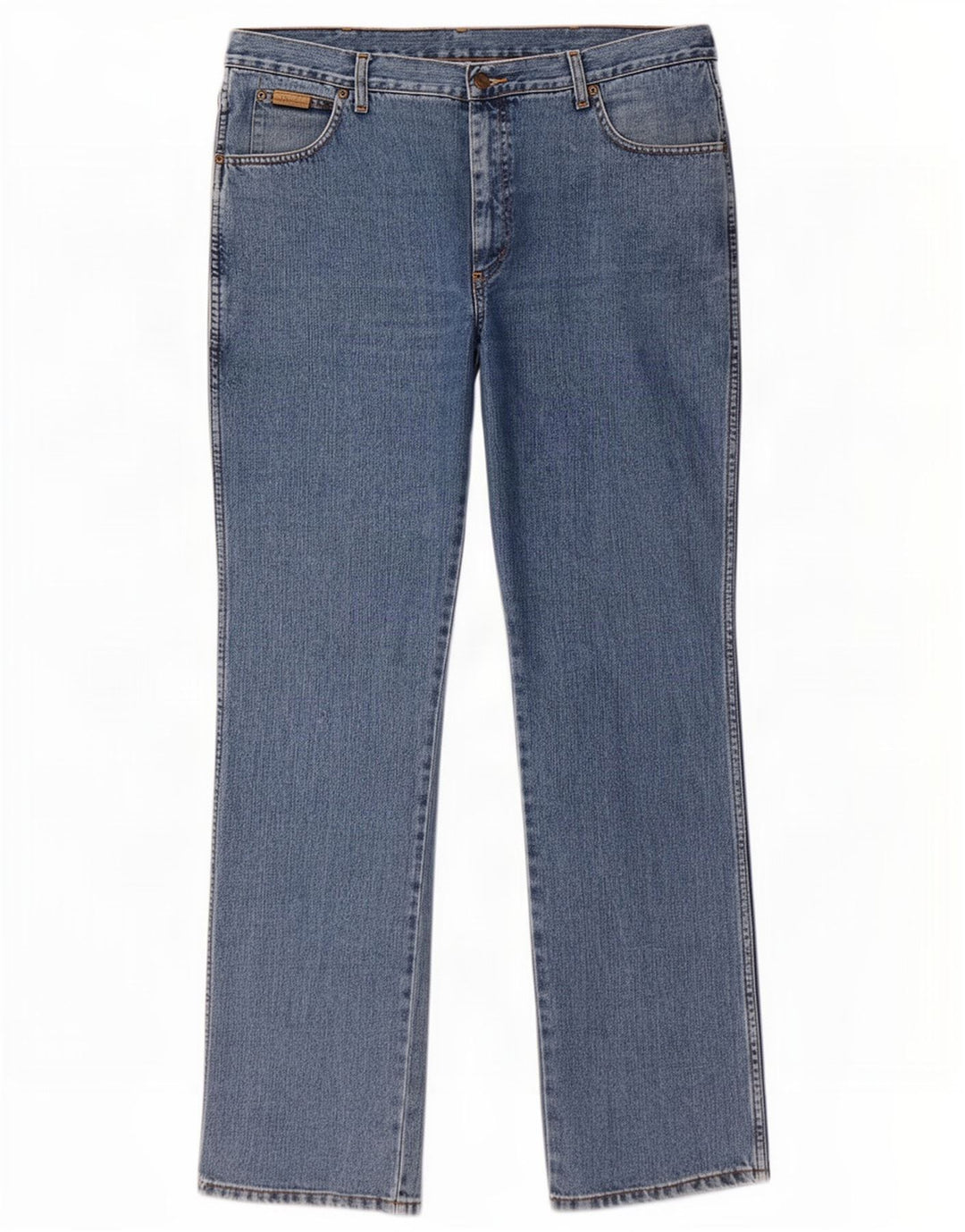 Wrangler Mens Texas Straight Jeans W38 L34 Blue Cotton