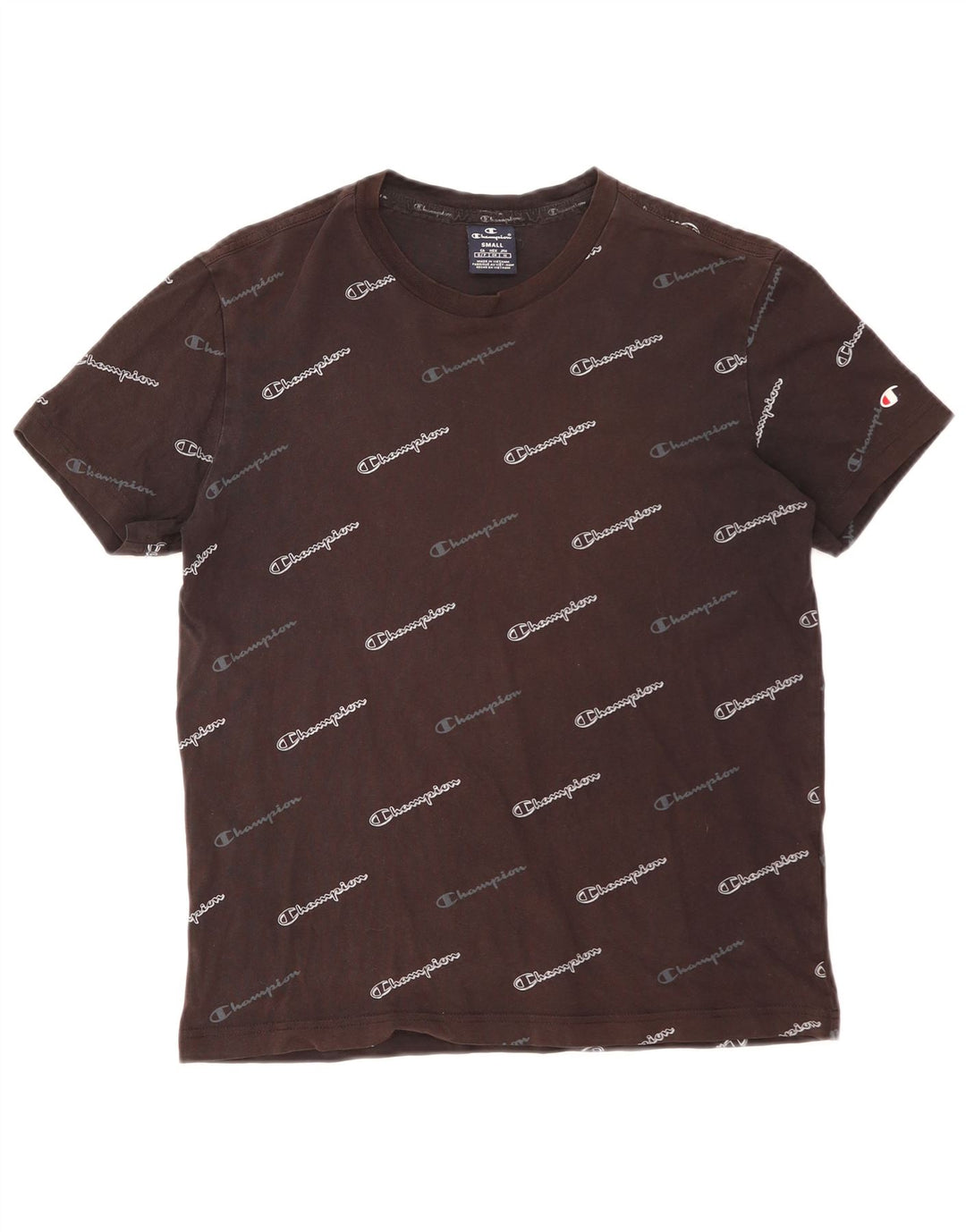 CHAMPION Mens Graphic T-Shirt Top Small Black