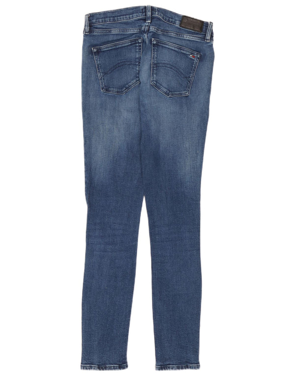 Tommy Hilfiger Womens Nora Mid Rise Skinny Jeans W28 L30 Blue Cotton