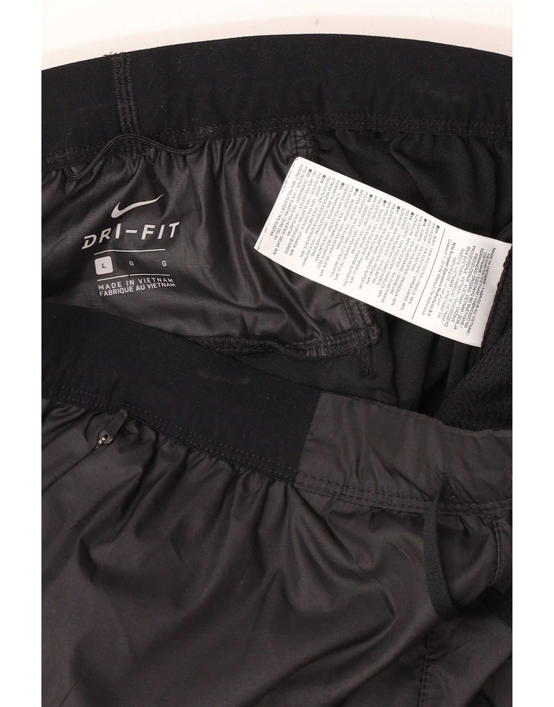 Nike Mens Tracksuit Trousers Large Black Colourblock Polyester