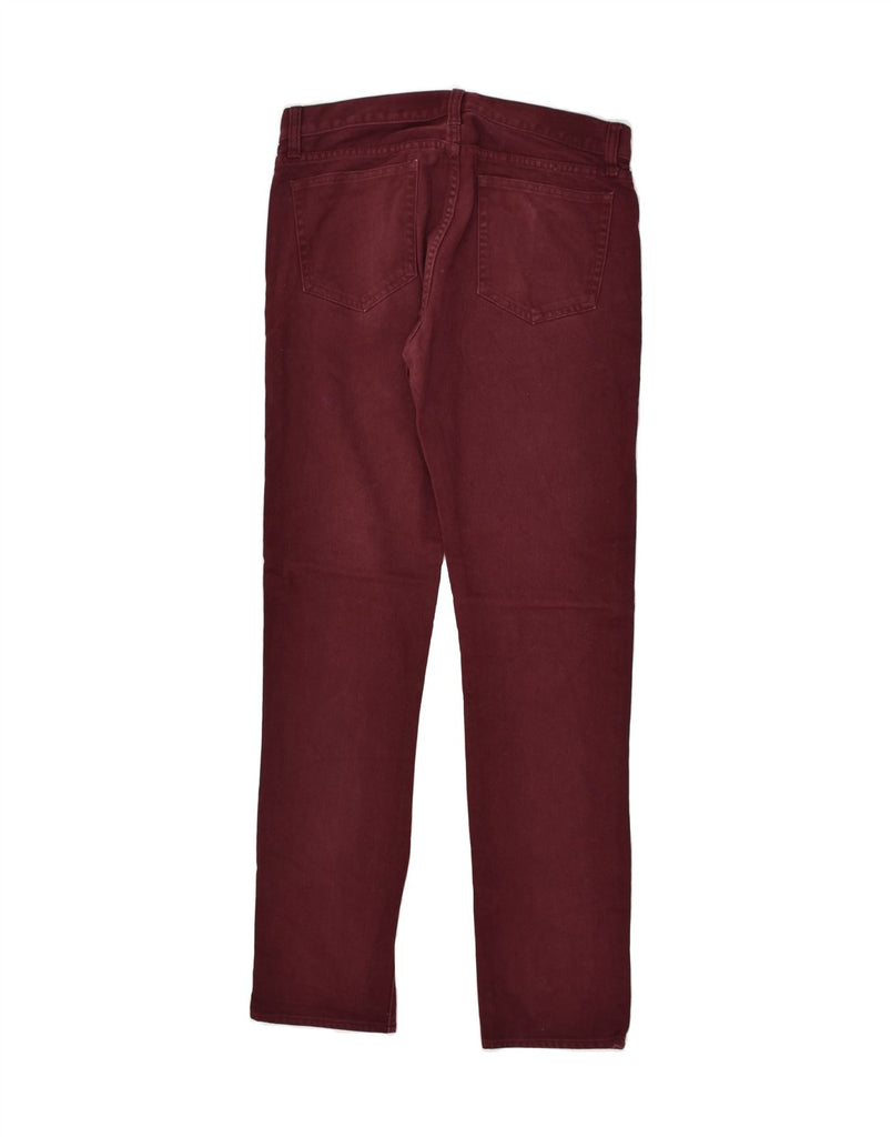 J. CREW Mens The Driggs Slim Corduroy Trousers W30 L32 Burgundy Cotton | Vintage J. Crew | Thrift | Second-Hand J. Crew | Used Clothing | Messina Hembry 