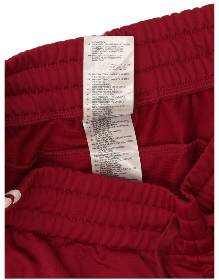 Adidas Womens Tracksuit Trousers UK 8/10 Small  Burgundy Polyester